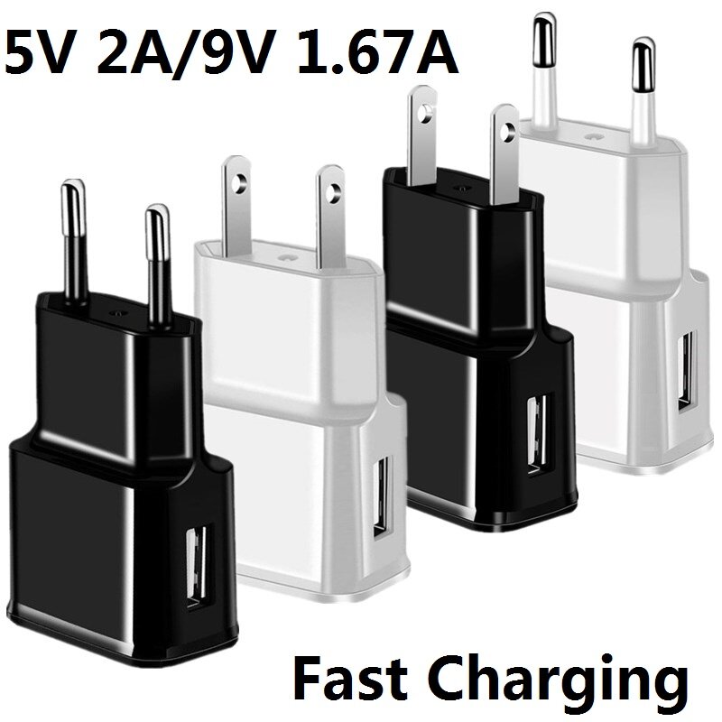 10pcs 15W Fast Quick Charging QC3.0 Eu US AC Home Travel Power Adapter Wall Charger For IPhone htc Xiaomi Huawei S6 S8 S10
