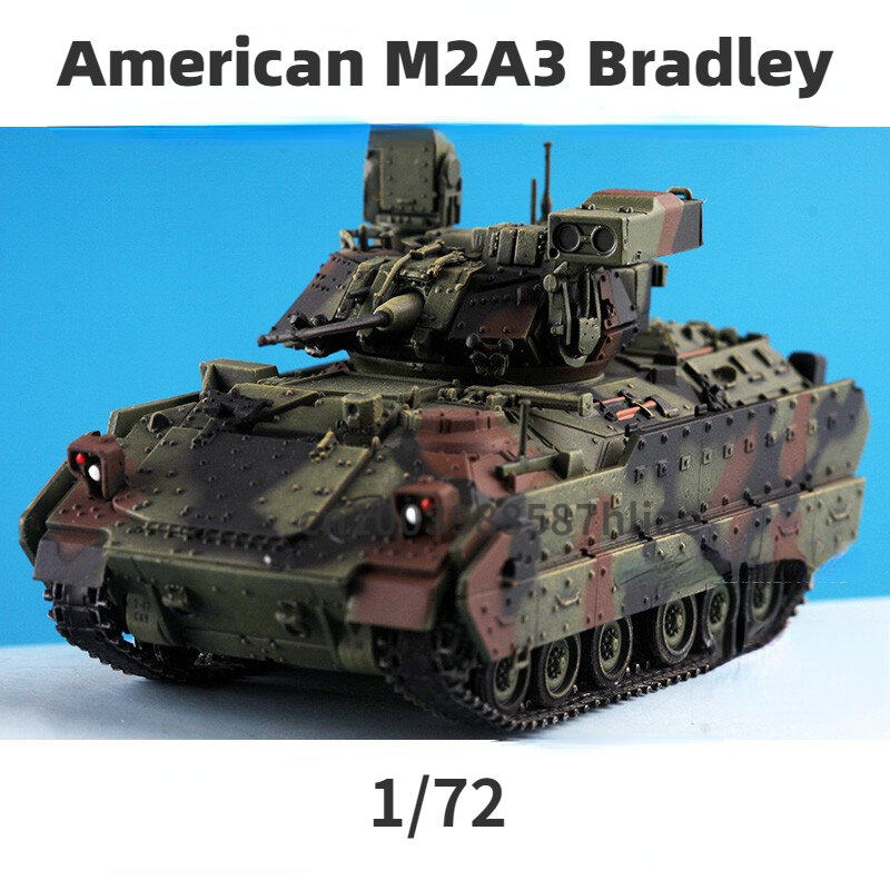 1/72 Американский Камуфляжный боевой автомобиль для пехоты M2A3 Bradley 63076 Военная детская игрушка подарок для мальчиков Готовая модель