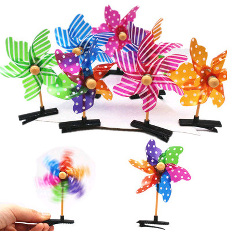 Children's Toy Windmill Chick Hairpin Headwear Selling Germination Hairpin Dolls Turning Windmill Boy Toys