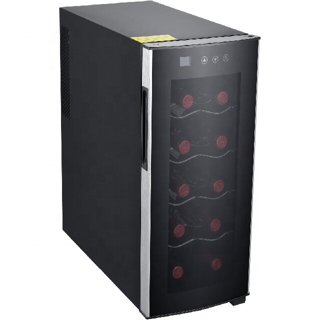 ประตู Mini Wine Cooler เทอร์โมแก้วเทอร์โมตู้เย็น Peltier Thermoelectric Cooling ระบบ JC-26BRFW 110.220