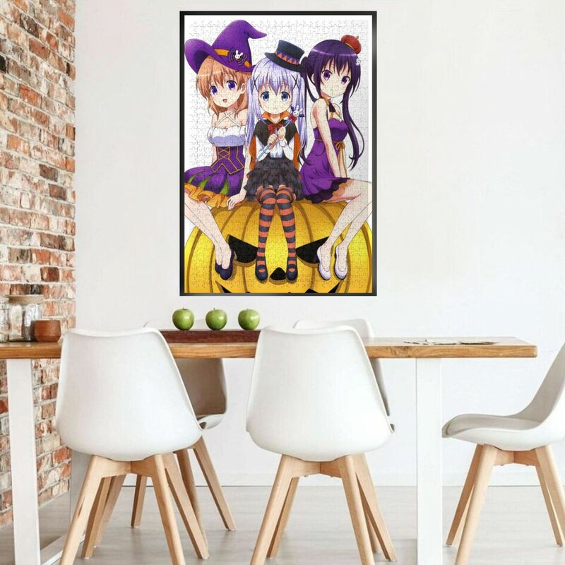 Anime Stuff Puzzle to zamówienie królik plakat malarstwo 1000 sztuka Puzzle dla dorosłych zabawka antystresowa Hentai Sexy Merch Room Decor