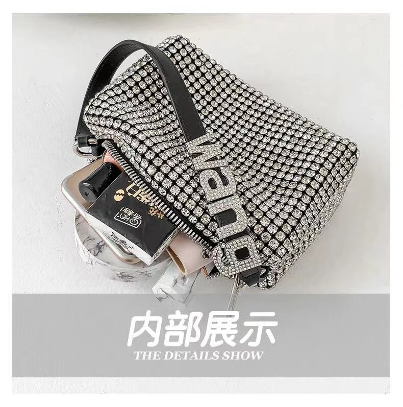 Designer brand ladies diamond bag pochette borsa a tracolla borsa a tracolla in pelle lucida consegna 12 ore