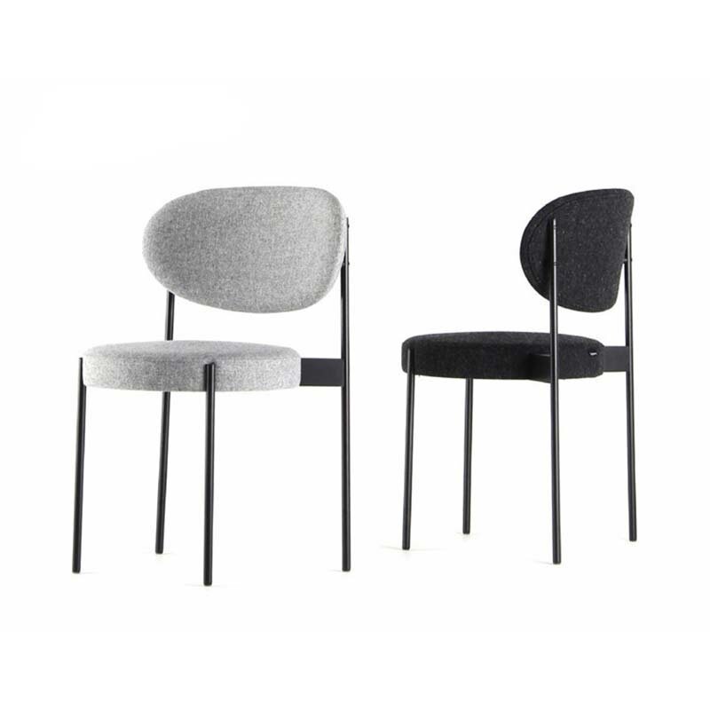 Chaises de café créatives et confortables, mobilier de maison Simple et moderne en fer de style nordique
