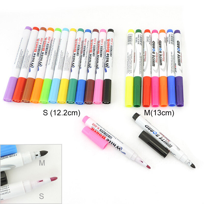 8/12 Colors Magical Water Floating Doodle Pens Water Painting Pen Kids Drawing Early Education Magic Whiteboard Markers toys C1