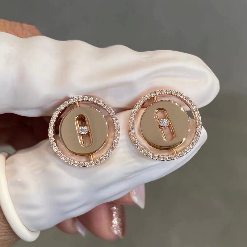 Perhiasan Asli Klasik Perancis Anting Berlian Ibu Bermerek Fashion Cantik Anting S925 Hadiah Liburan