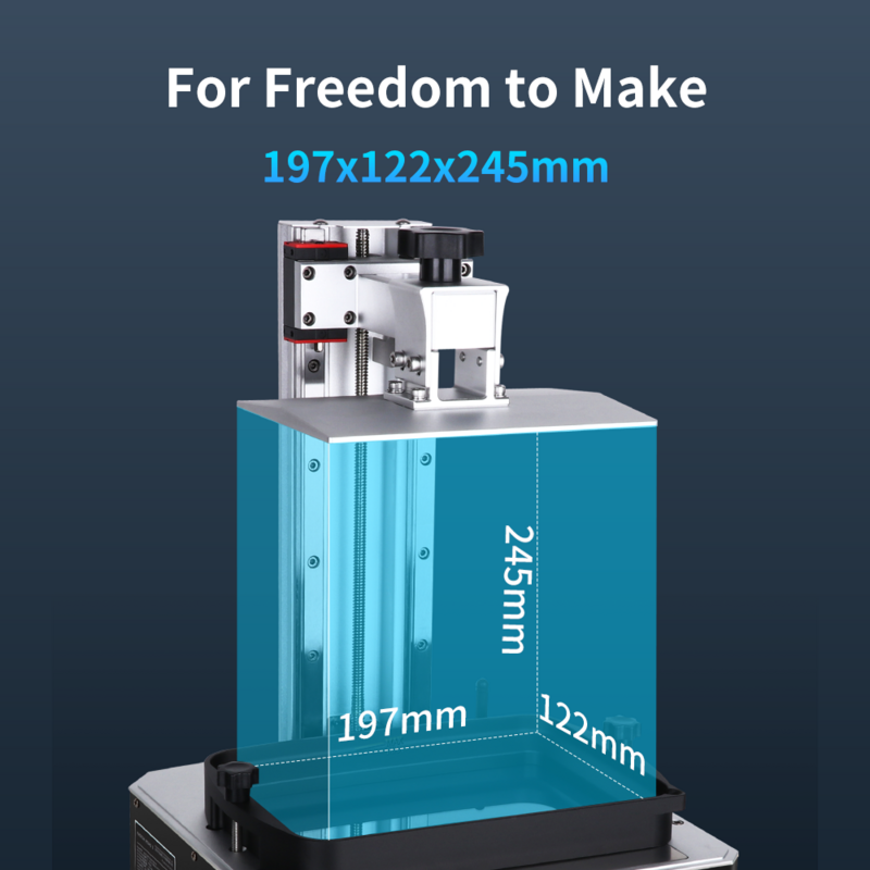 Printer 3D ANYCUBIC Photon Mono X 6K 9.25 Inci Layar Besar Volume Pembuatan 192*120*245Mm Resin Cetak Cepat Printer 3d Maks 8 Cm/h