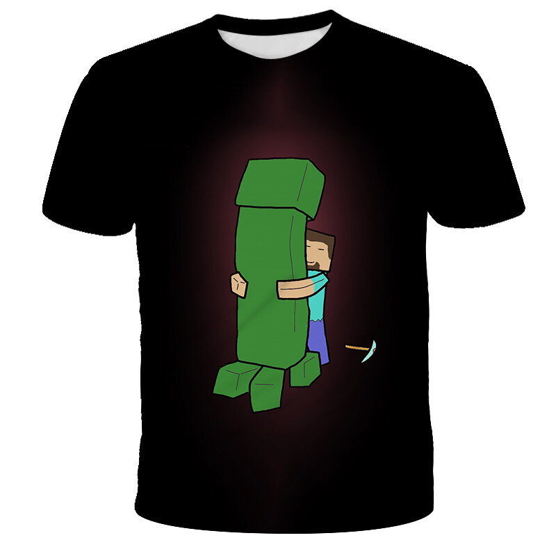 3D Druck Meine Welt kinder T-shirt Kurzarm T-shirt Top kinder Spiel T-Shirt Kawaii Meine Welt T-shirt