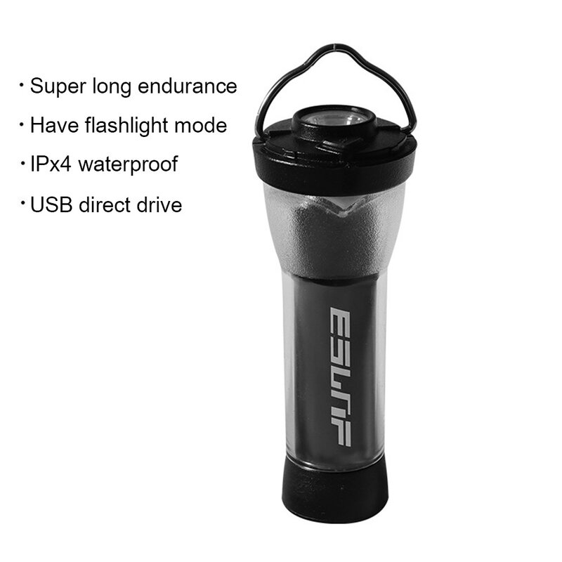 Linterna recargable por USB para acampada, iluminación de emergencia de 2600mAh, Mini faro LED de transferencia