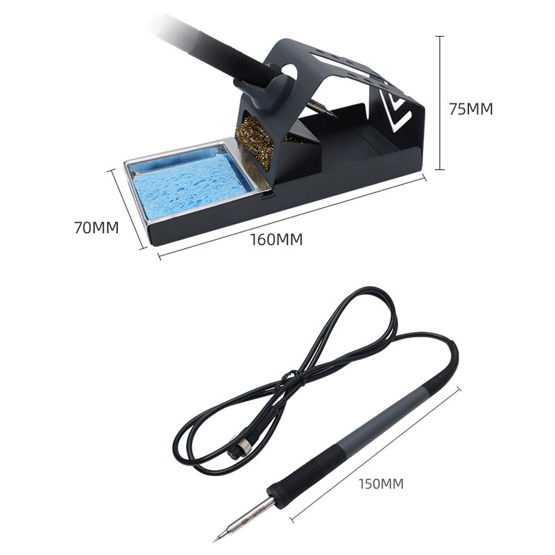 OSS T12-X Soldering Station Electronic Soldering Iron with T12 Tips for BGA SMD PCB Repair Cell Phone Board Welding Repair Tools