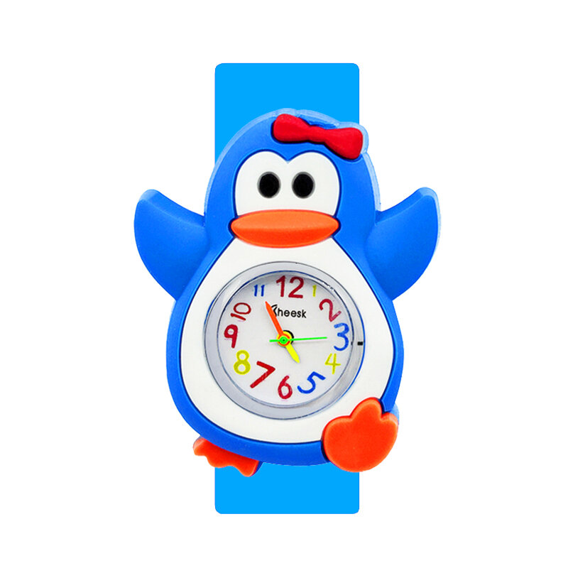 High Quality Children Clock Watches Baby Study Time Toy Boy Girl Kids Watch Slap Bracelet Quartz Wristwatch Kid Birthday Gift