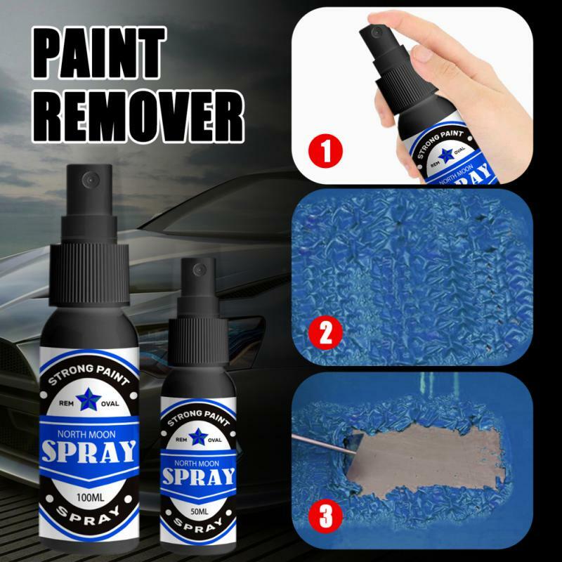 Spray puissant pour enlever la peinture, nettoyant rapide pour voiture, outil de nettoyage pour l'entretien de la voiture, outils pour le travail du bois, 50ml