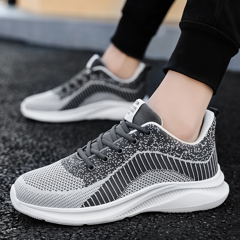 New 2023 Summer Running Shoes Light Mesh Sneakers Breathable Women Shoes Outdoor Fitness Shoes Lace-up Ladies Sport Shoes JD 078