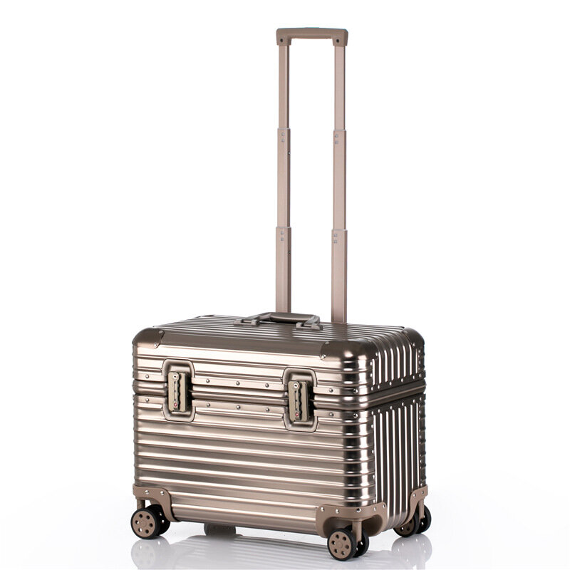2022 New Aluminum Alloy Universal Wheel 18-inch Suitcase