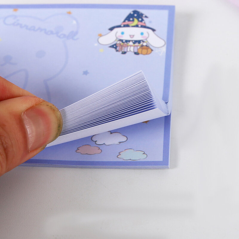 Bloco de notas dos desenhos animados bloco de notas coreano bonito coelho cor pegajoso notas estudante japonês adesivos mensagem escola escritório plano tag caderno