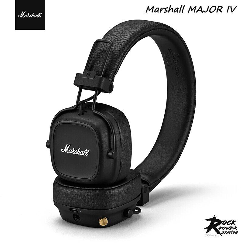 Marshall MAJOR IV – casque d'écoute sans fil Bluetooth, pliable, monté sur la tête, pour sport, jeu, caisson de basses, avec Microphone