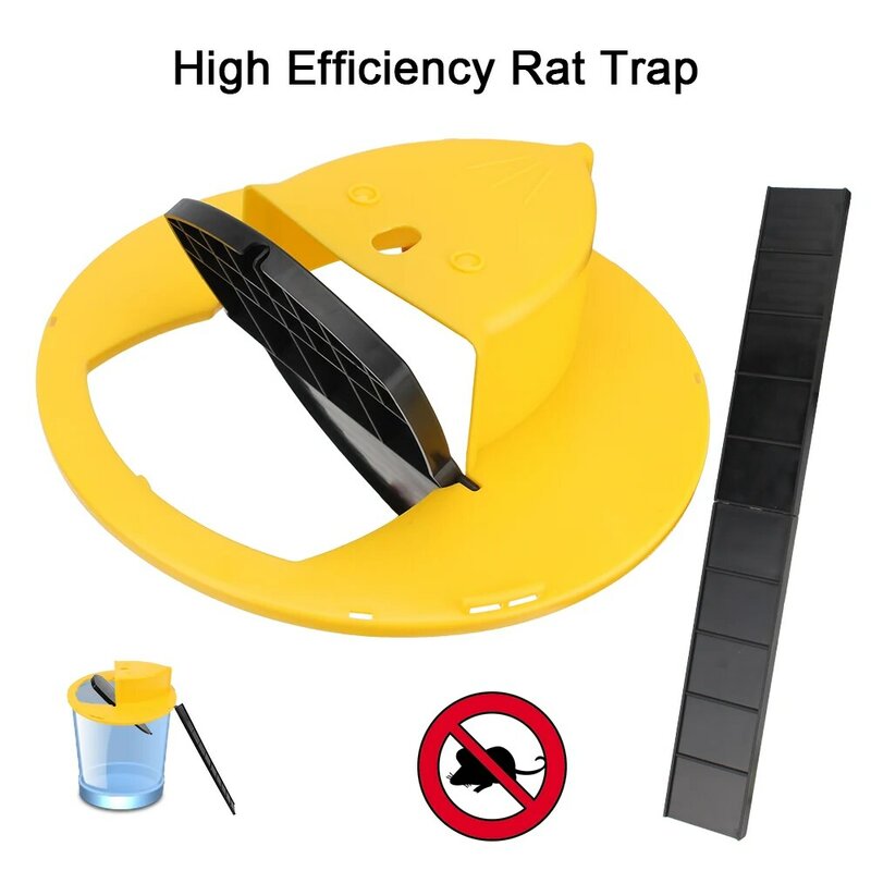 Tikus Cerdas Perangkap Tikus Plastik Set Ulang Perangkap Tikus Flip dan Geser Tutup Ember Gaya Pintu Multi Tangkapan Dapat Digunakan Kembali