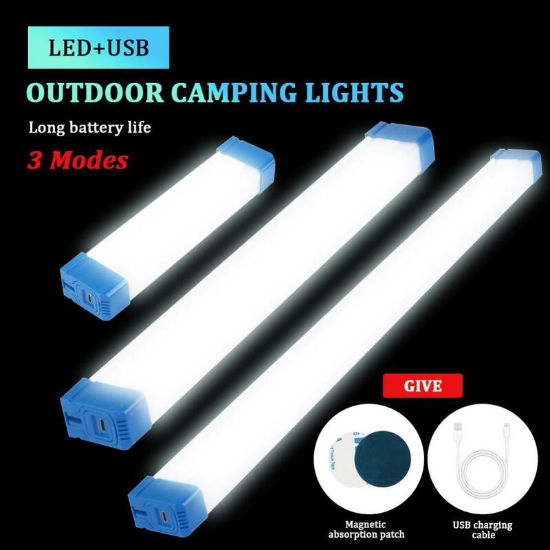 1pc LED Night Light Hanging Magnetic Table Lamp Stepless Dimming Lamp Rechargeable Emergency Light Bedroom Outdoor Portable Lamp