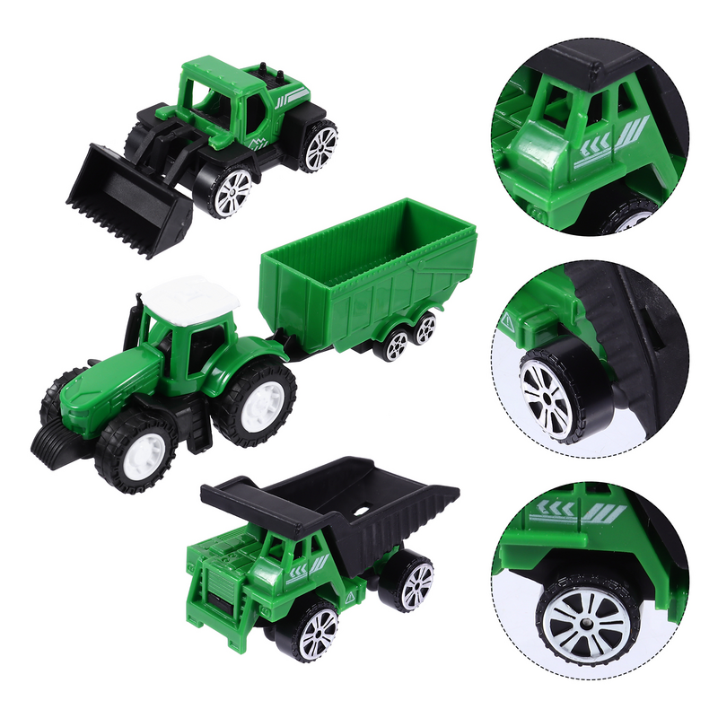 1 Set Mobil Teknik Kendaraan Berguna Tahan Lama Model Kendaraan Anak-anak Mainan