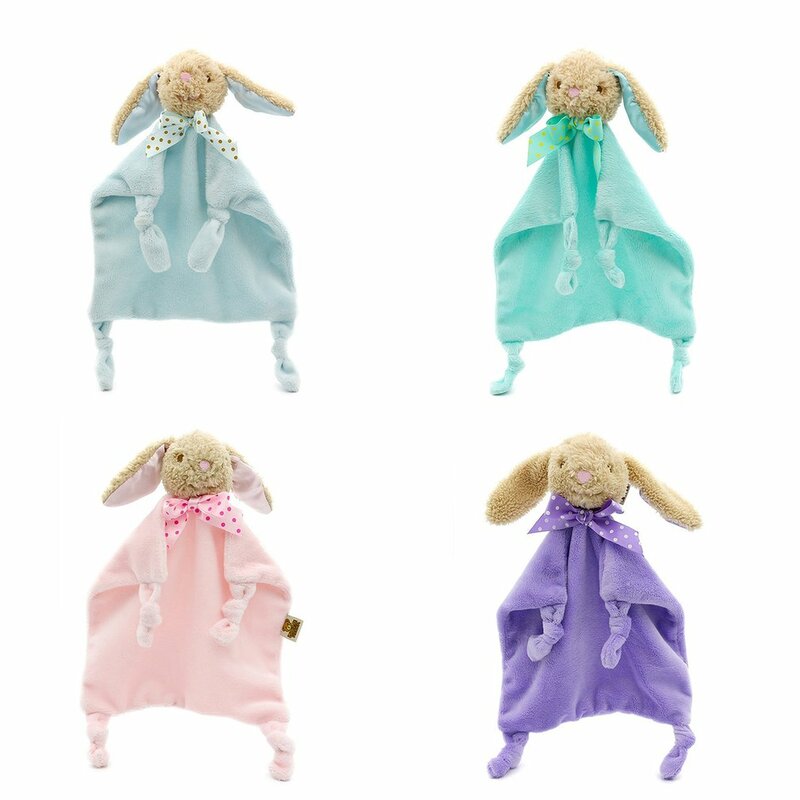 1 pz Cartoon Baby asciugamano lenitivo neonato coperta di sicurezza simpatici animali asciugamano in cotone morbido per le cure del bambino