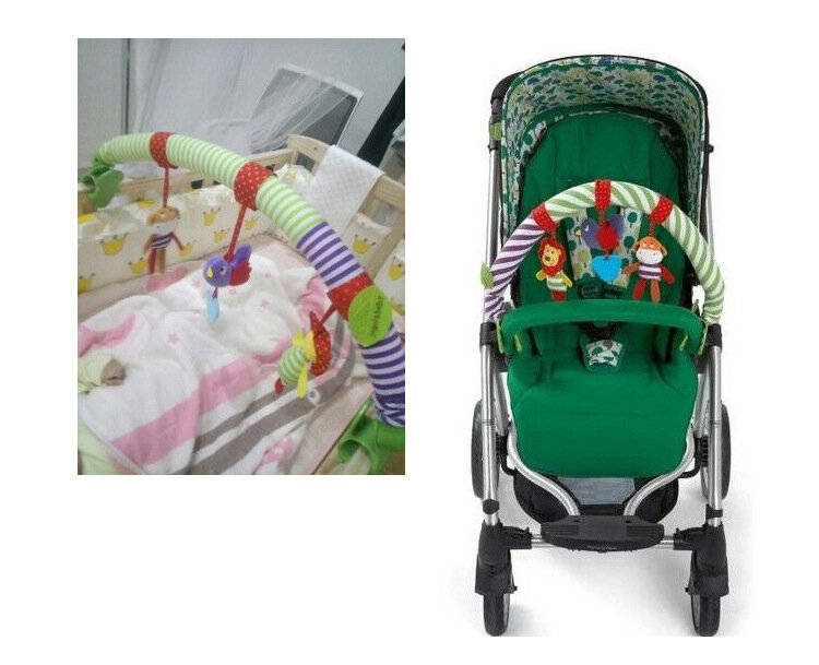 Подвесной Колокольчик для детской коляски, игрушка-АРОКА в виде радуги, зажим для кровати, подвесной колокольчик, детская игрушка-погремушка