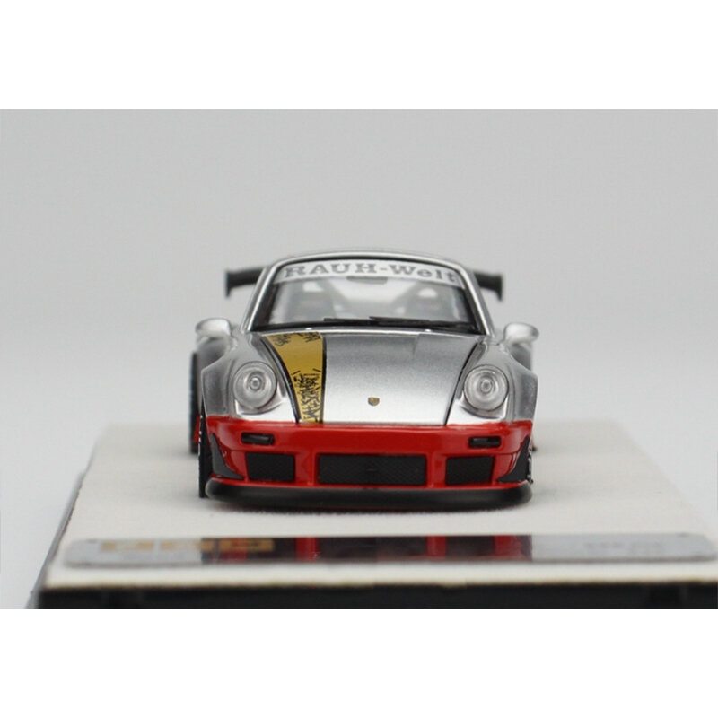 PGM 1:64 RWB 930 HANNA Silber Rot 911 Legierung Tür Voll Öffnen Diorama Auto Modell Grenze Sammlung Miniatur Carros Spielzeug