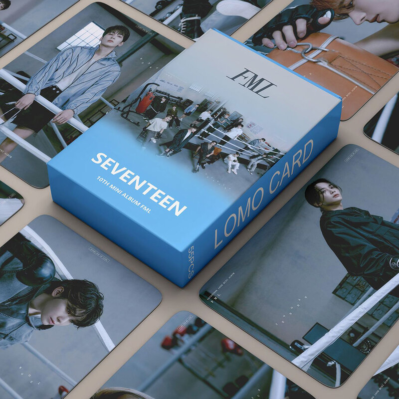 Новый альбом Kpop SECTOR 17 FML ломо-карты, выцветающие одножильные фотокарты Kpop Boys, фотокарточки для поклонников, коллекционный подарок