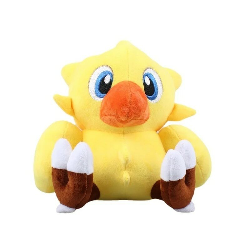 Juguete de peluche Chocobo de 23cm, muñeco de peluche de pájaro amarillo Kawaii, regalo de cumpleaños para niña