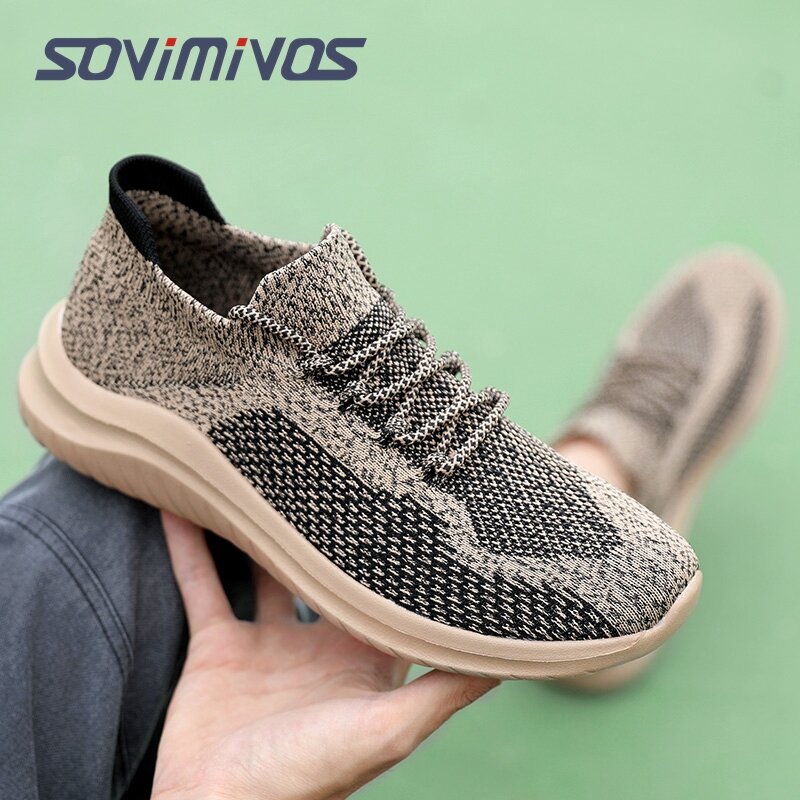 Running Shoes Men&Women Outdoor Sport Shoes Breathable Lightweight Sneakers Air Mesh Upper Anti-slip Natural Rubber Outsole