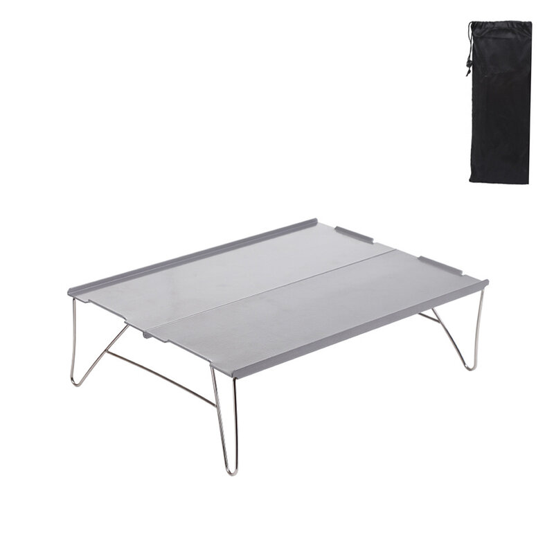 Mesa plegable de fácil limpieza para el hogar, minimesa portátil duradera para senderismo, Restaurante, Camping al aire libre, playa, viaje, barbacoa, aleación de aluminio