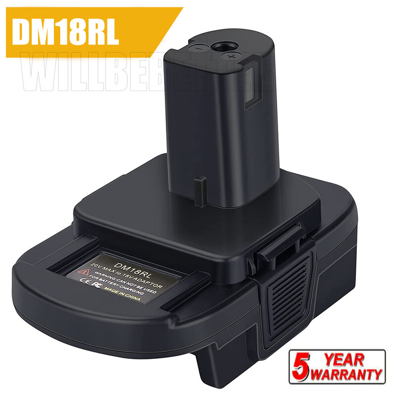 DM18RL Adaptor Baterai untuk Dewalt untuk Milwaukee 20V/18V Baterai Li-Ion Dikonversi Ke untuk Baterai Ryobi 18V P108 ABP1801