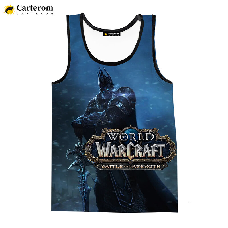 T-shirt Warcraft imprimé en 3D pour hommes et femmes, jeu populaire chaud, précieux, glacé, hip hop, décontracté