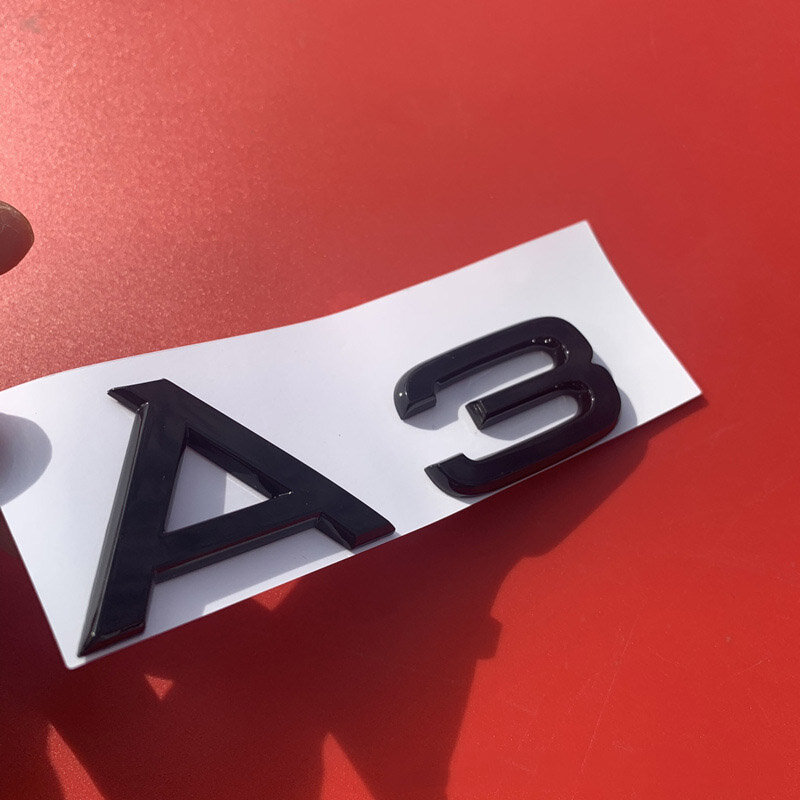 Adesivo in plastica originale per Audi Sline S3 S4 S5 S6 S7 S8 RS3 RS4 RS5 RS6 RS7 RS8 Logo A3 A4 A5 A6 A7 A8 emblema Badge Decal