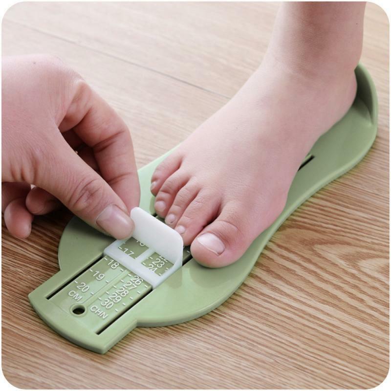 Criança infantil recém-nascido pé medida calibre sapatos de bebê sapatos da menina do bebê menino sapatos tamanho medição régua ferramenta criança primeiro walker