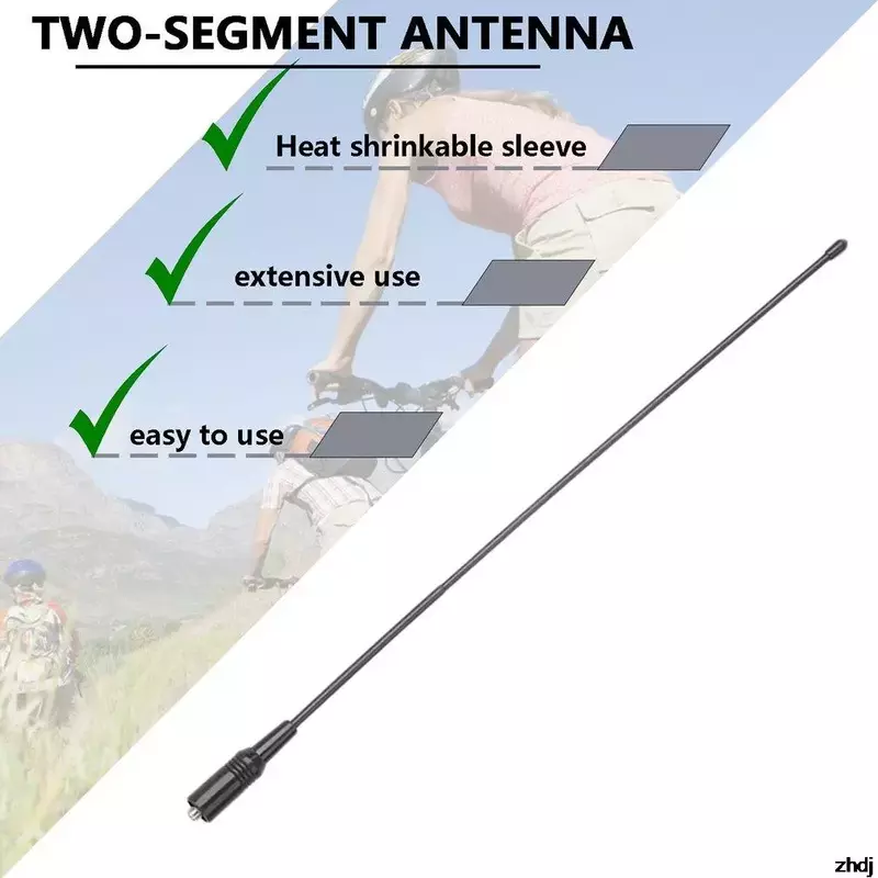 NA-771 sma-antena larga dupla fêmea da frequência aérea 144/430mhz 10watts 2.15db/ 3.0db para o rádio hanheld