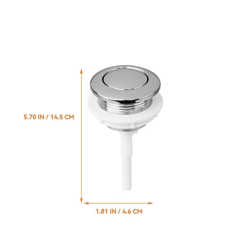 Bathroom Toilet Push Button Single Flush Button Water Tank Round Valve Rods Push Button Saving For Cistern Bathroom Accessories