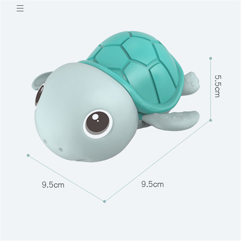 아기 목욕 장난감 클래식 거북이 해변 물 장난감 어린이 시계 장치 귀여운 만화 동물 욕실 장난감 0 12 개월