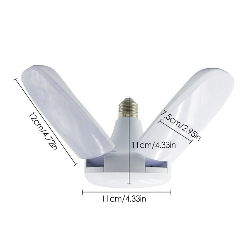LED 전구 팬 블레이드 램프 AC85-265V 60W Foldable Led 전구 변형 조명 천장 라이트 패널 룸 장식