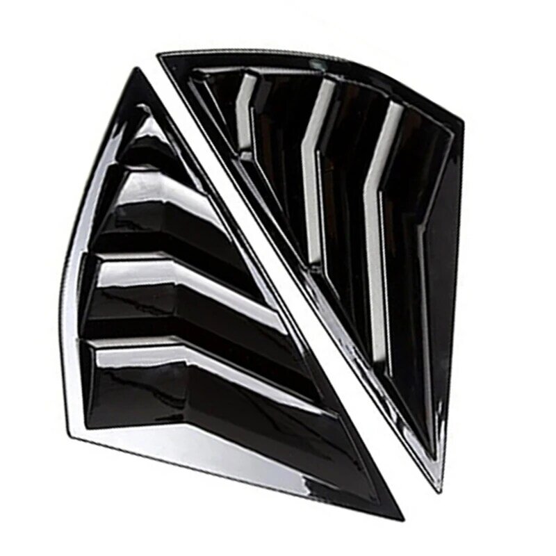 Side Rear Window Scoop Shutter Cover Trim Sticker For Ford Mustang Mach-E 2021 2022 Car Styling Louver Vent Decorate
