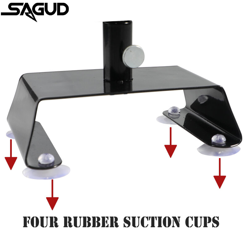 SAGUD Airbrush Holder for 4 Airbrushes Brand Tabletop Airbrush Holder with Suction Cup Station 360° Stand Holds Swivel Tilt Set