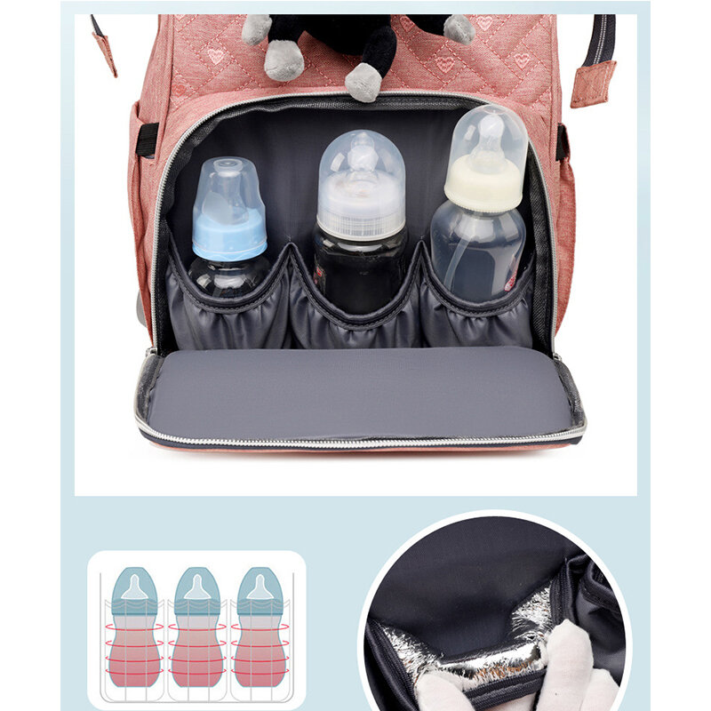 Tas punggung kapasitas besar multifungsi tas popok ibu hamil tahan air tas popok bepergian bayi tas popok kereta bayi