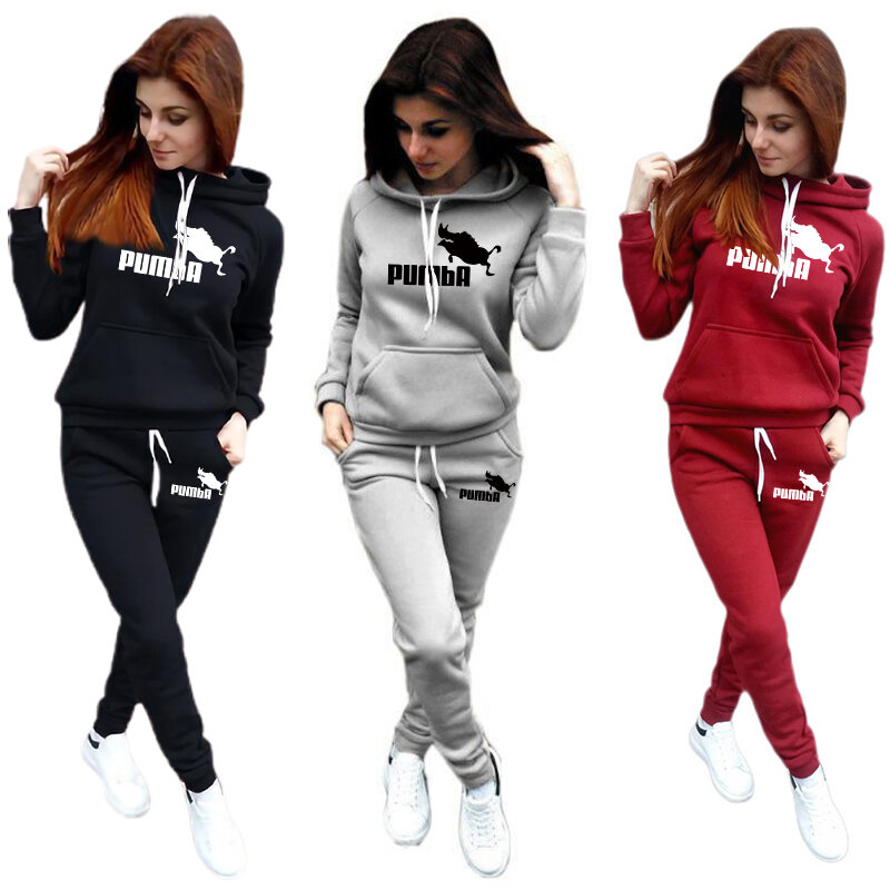 2 Piece Sets Womens Outfits Hoodies Trouser Suits Sportswear Pajama Sets Women's Clothing Spring 2022 Suit for Fitness Home Suit