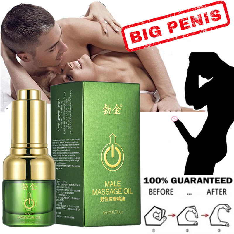 อวัยวะเพศชายหนา Growth Enlarge นวดหน้าอกน้ำมัน Man Big Dick ขยาย Liquid Cock Erection เพิ่มผู้ชาย Health Care