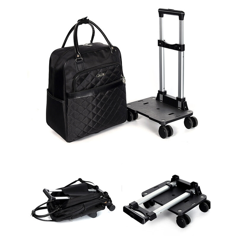 2021 kobiety bagaż na kółkach Rolling walizka Travel Hand Tie Rod plecak Casual Rolling Case torba podróżna koła walizka bagażowa