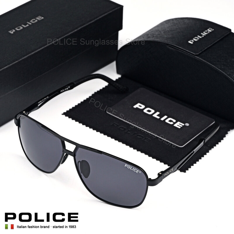 경찰 럭셔리 브랜드 선글라스, 편광 브랜드 디자인 안경, 남성 운전 눈부심 방지 안경, 패션 트렌드 남성 UV400
