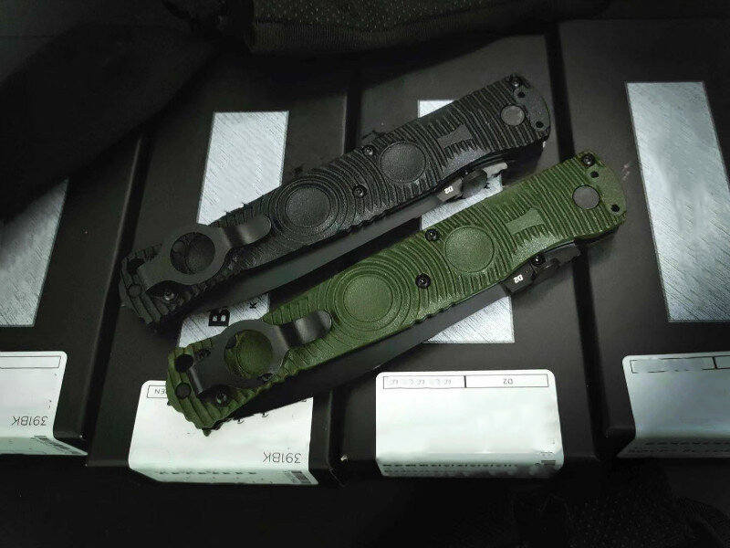 Cuchillo plegable para supervivencia, herramienta militar de autodefensa, EDC, portátil, BM 391