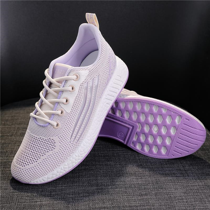Tênis moda feminina rendas até sapatos para mulher respirável senhoras vulcanizado sapatos de caminhada macio feminino tênis zapatillas mujer