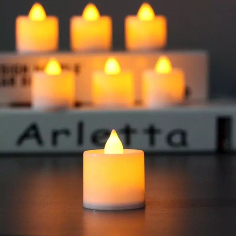 1 Buah Lilin LED Romantis Lampu Tanpa Api Multiwarna Dekorasi Pesta Ulang Tahun Pernikahan Hari Valentine Pesta Ulang Tahun