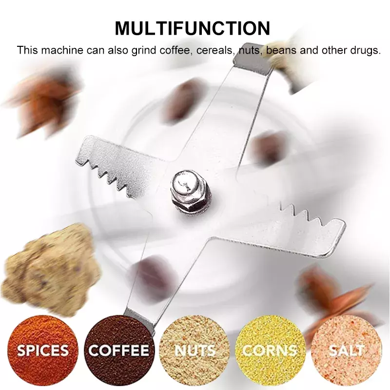 Электрическая многофункциональная шлифовальная машина для кофе, для круп, орехов, зерен, специй, кофе