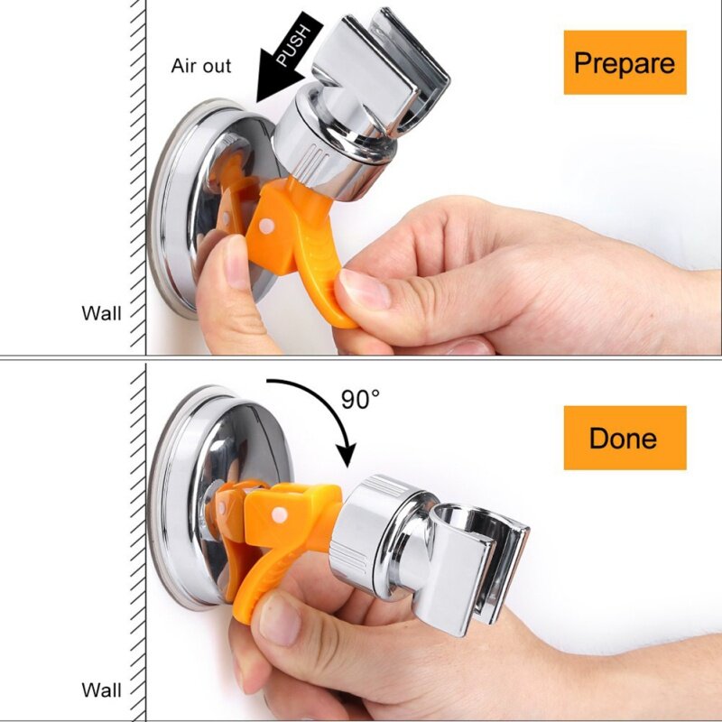 5 Jenis Dudukan Kepala Shower Berperekat Yang Dapat Disesuaikan Rak Genggam Bebas Bor Fitting Pemasangan Di Dinding Kamar Mandi
