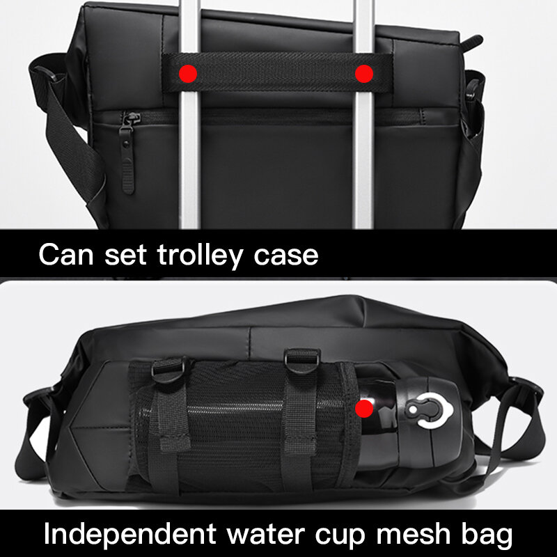 Multifunction Chest Bag New Design Shoulder Bag Men Outdoor Travel Hiking Crossbody Bag Large Capacity Portable Men Bags